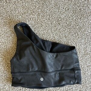 Lululemon Black one shoulder Sports Bra